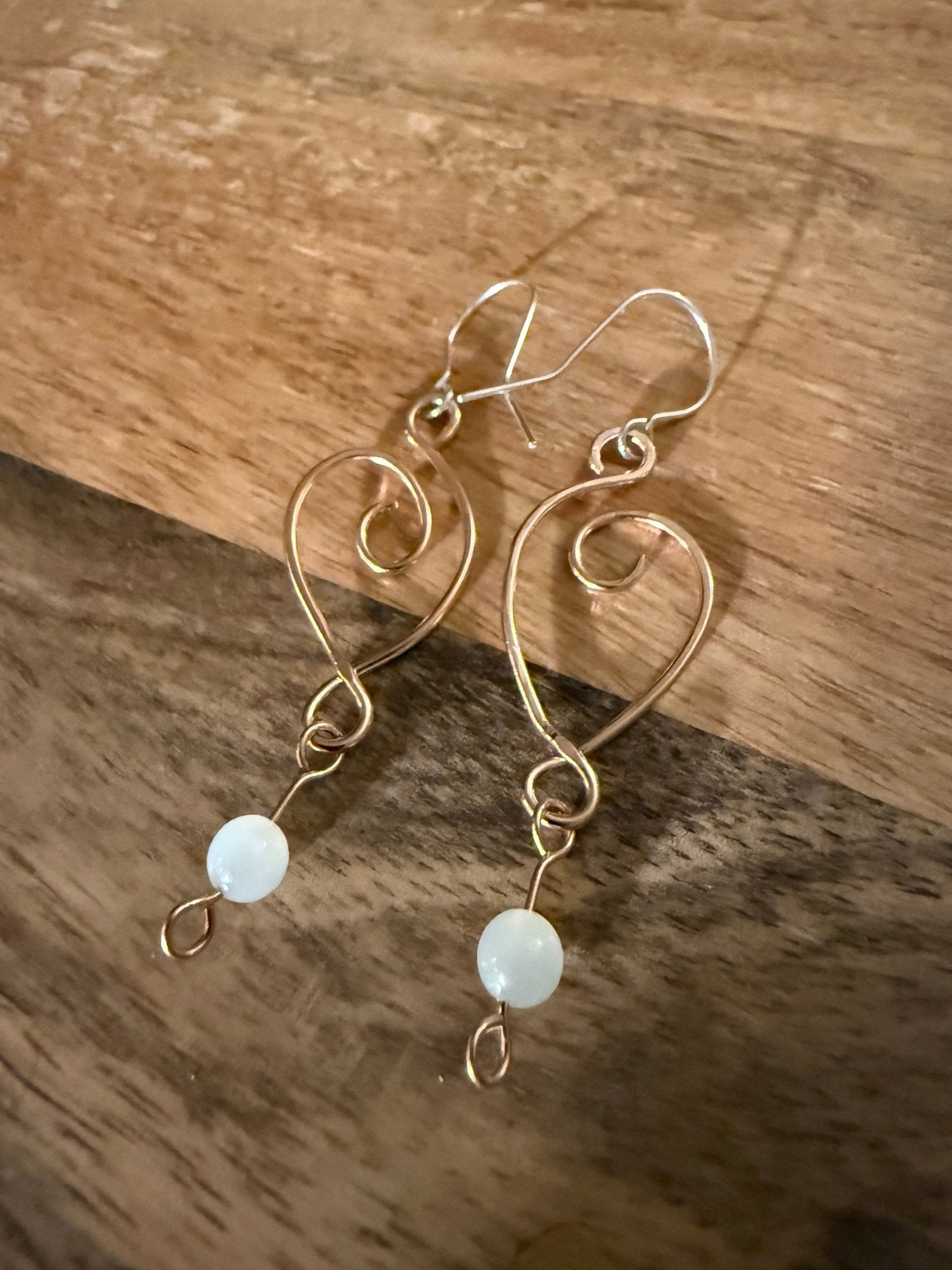 Golden Ratio Sea Swirl Earrings for Alaskan Rugged Women - Juneau Gold Online
