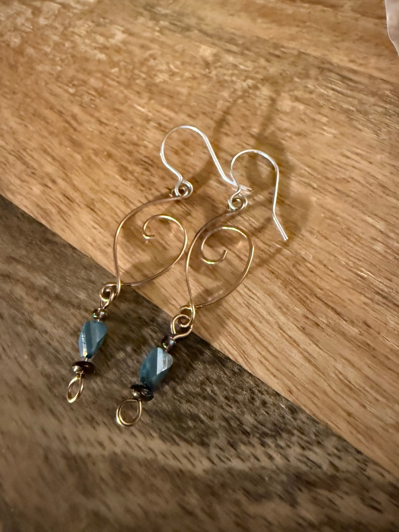 Golden Ratio Sea Swirl Earrings for Alaskan Rugged Women - Juneau Gold Online