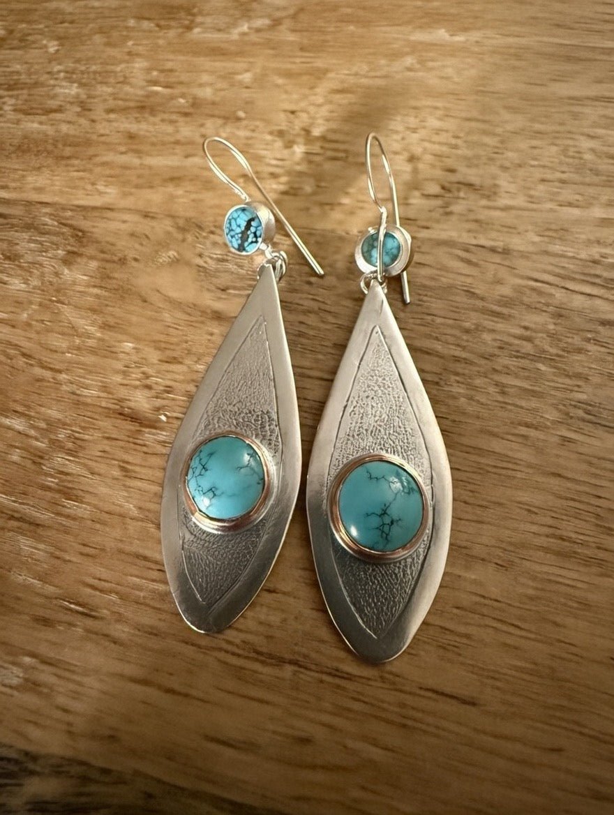 Classic Turquoise Earrings - Juneau Gold Online